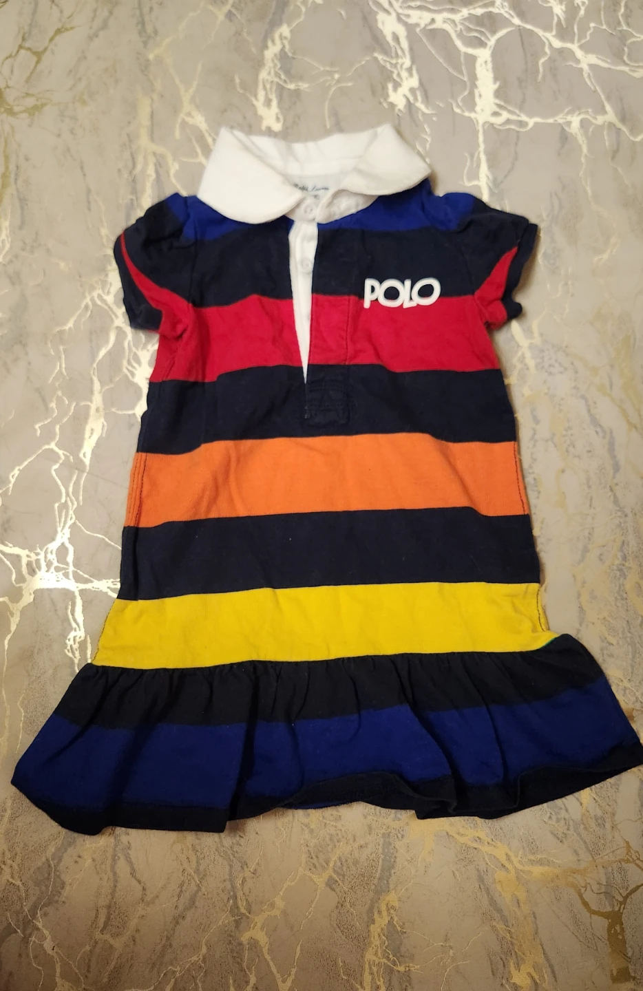 Ralph Lauren Striped Rugby Dress 12M