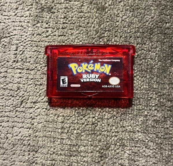 Pokémon Ruby Version Game Boy Advance Cartridge