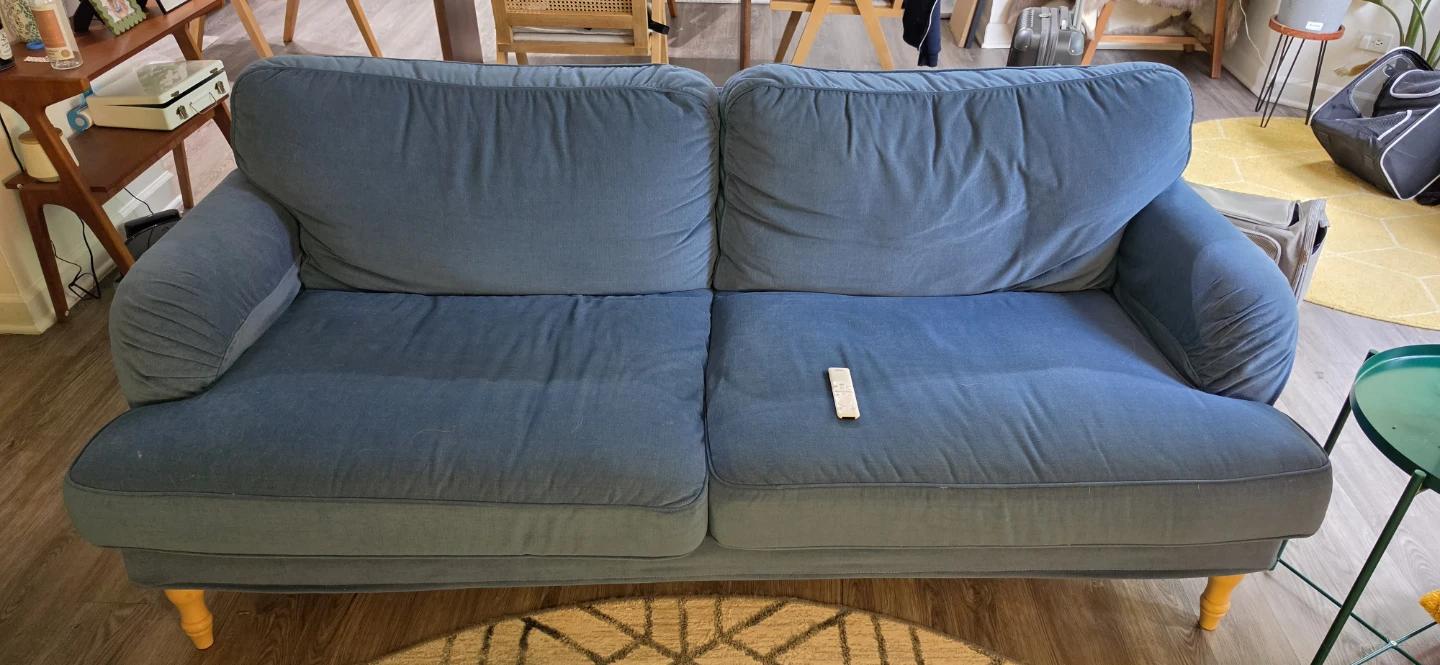 Blue Three-Seater Sofa IKEA - photo 2