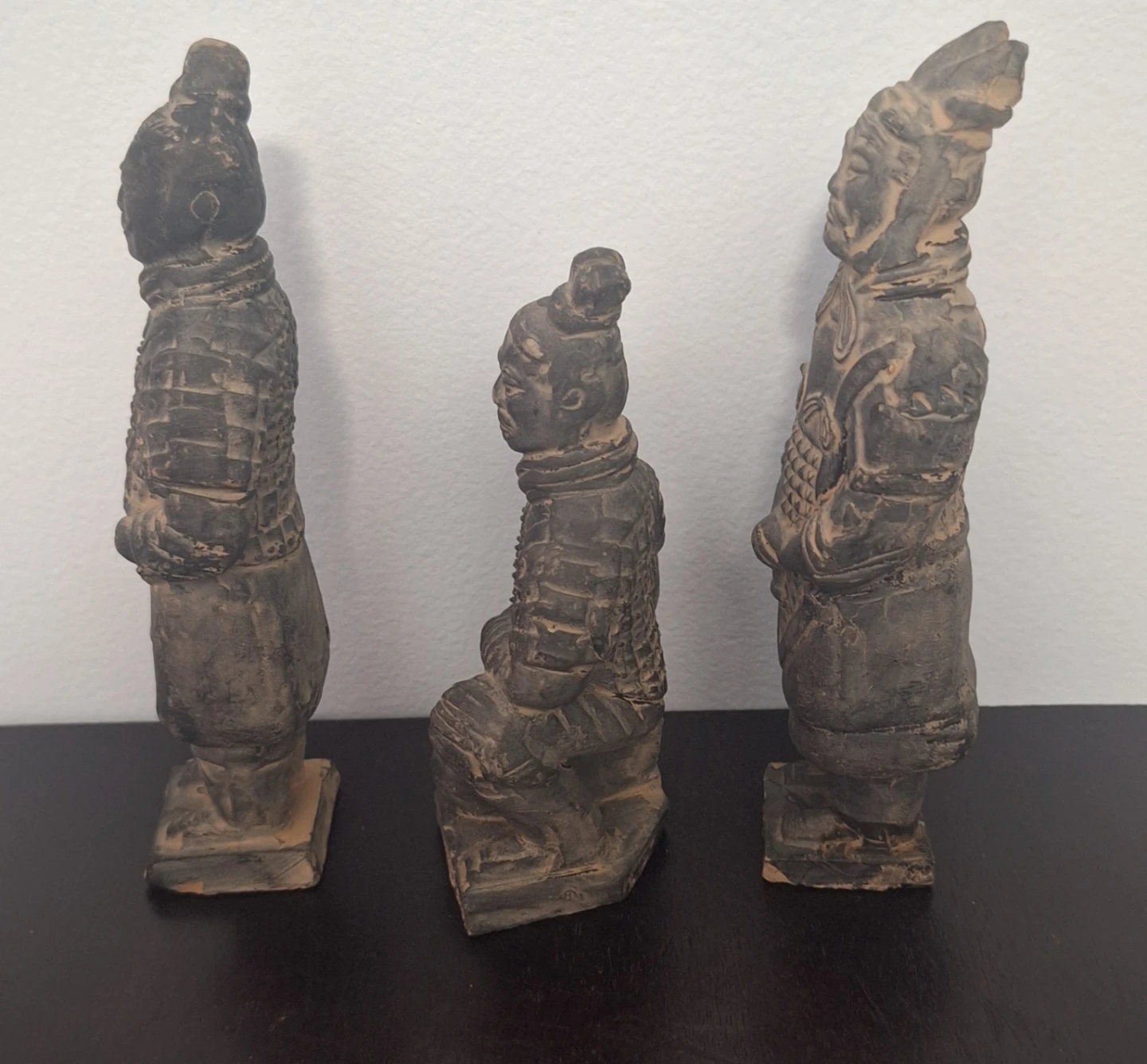 Vintage Terracotta Warrior Figurines Set of 3 - photo 2