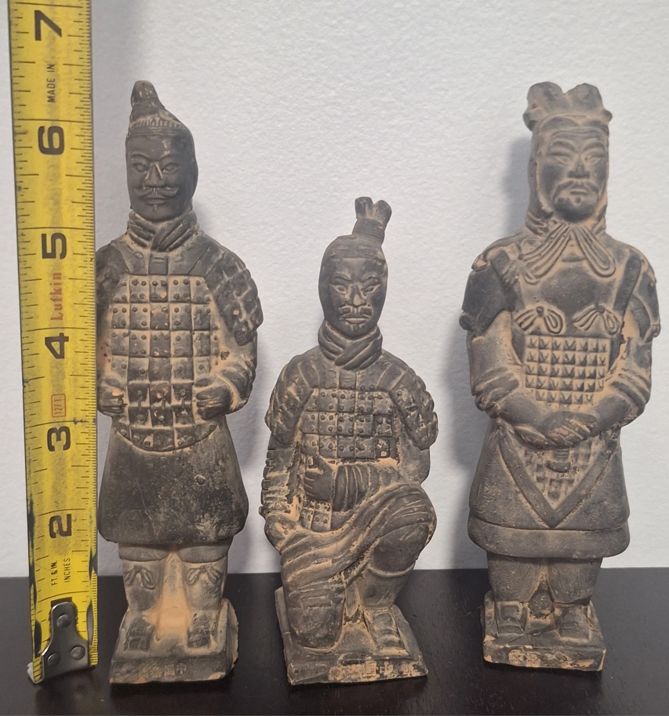 Vintage Terracotta Warrior Figurines Set of 3 - photo 4