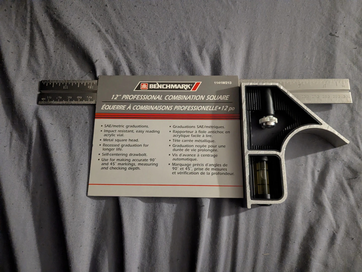 12" BENCHMARK Professional Combination Square