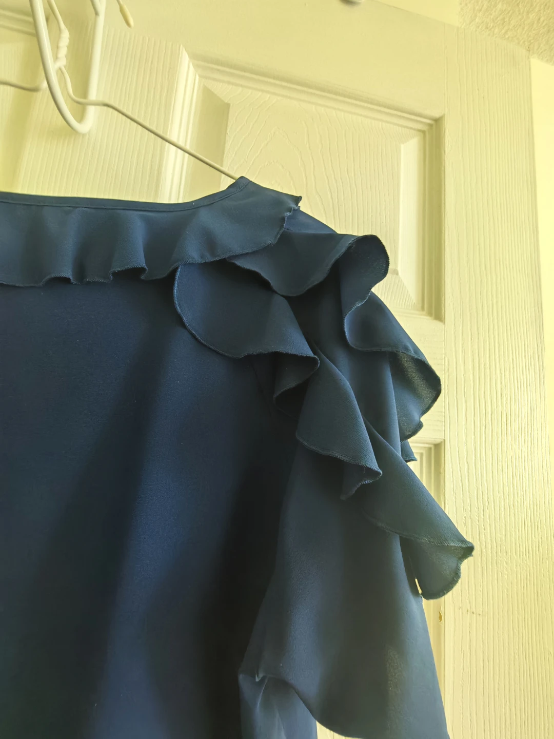 Navy Blue Ruffled Top - photo 4