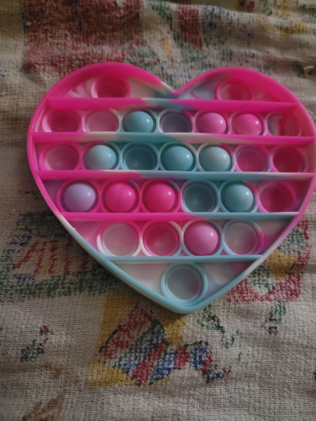 Heart fidget pop it toy
