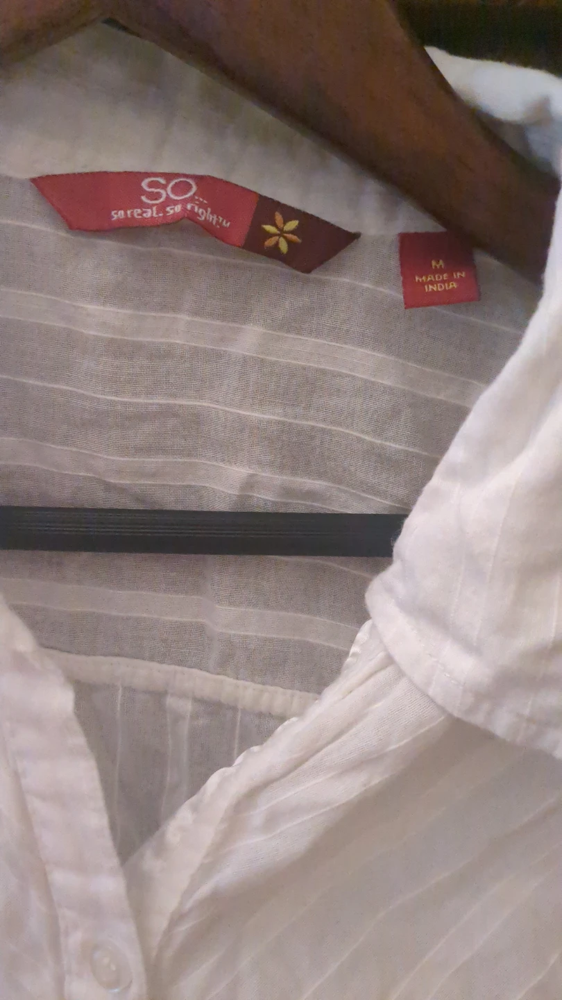 SO "So Real So Right" White Button-Up Shirt - photo 2