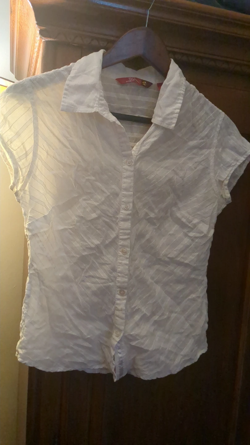 SO "So Real So Right" White Button-Up Shirt - photo 3