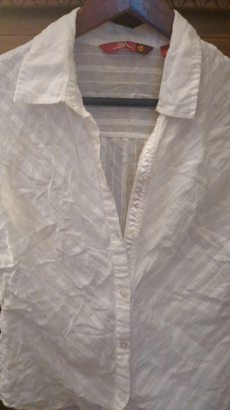 SO "So Real So Right" White Button-Up Shirt - photo 4