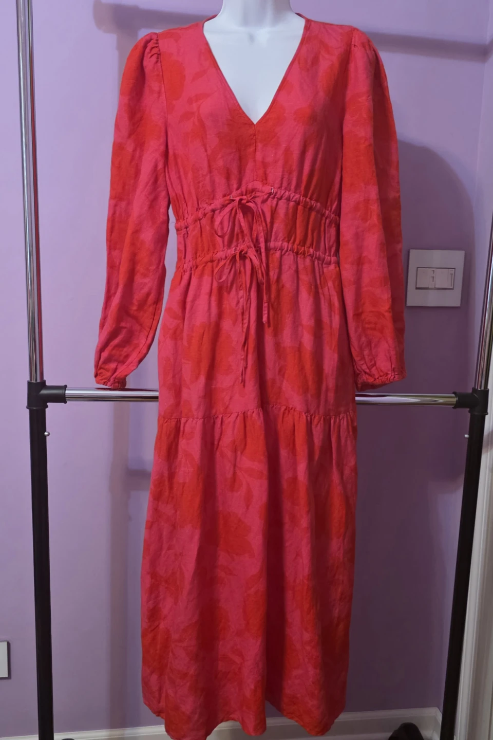 Kate Spade New York Floral Midi Dress XS