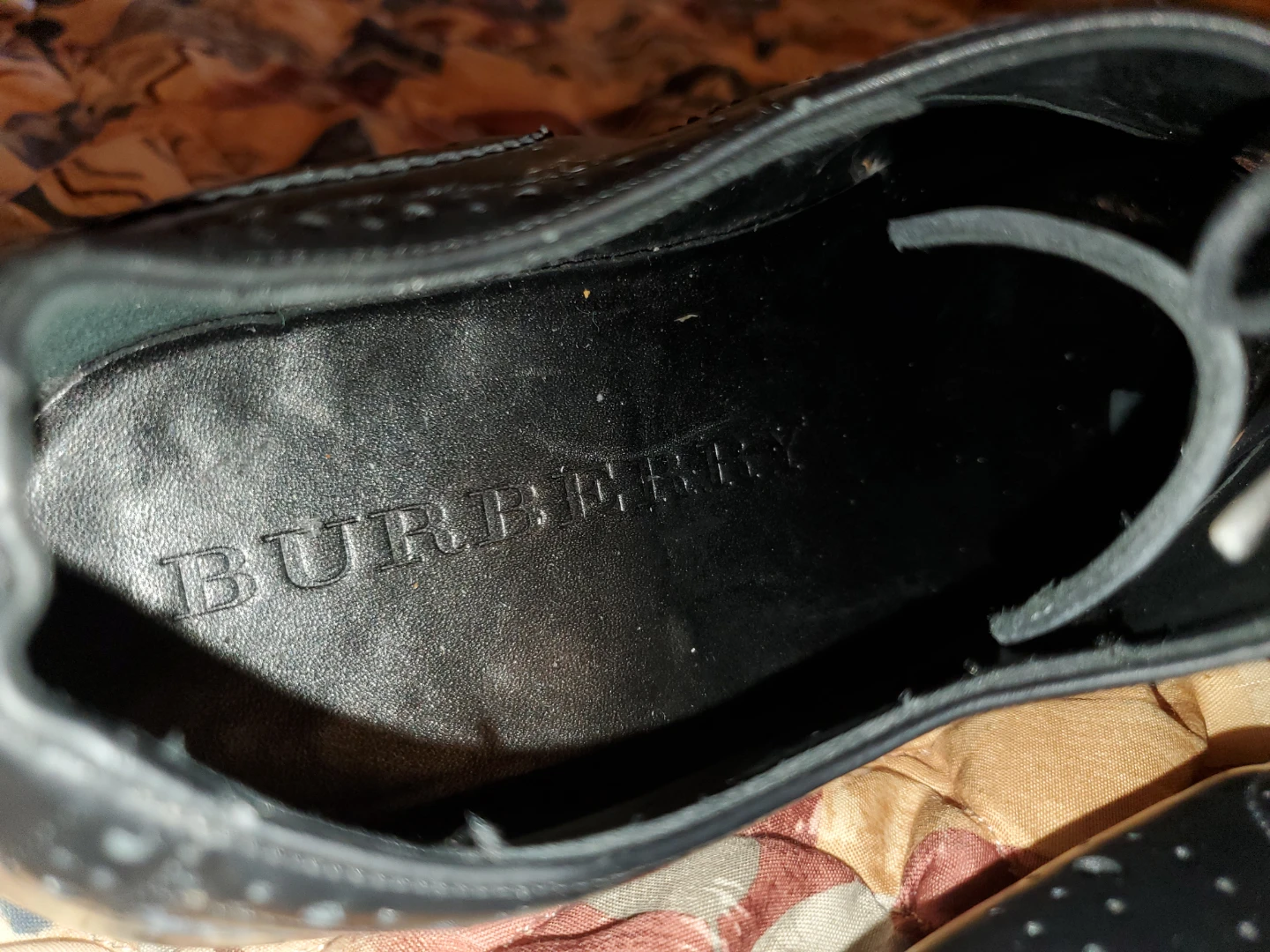 Burberry Black Wingtip Brogue Shoes - photo 2
