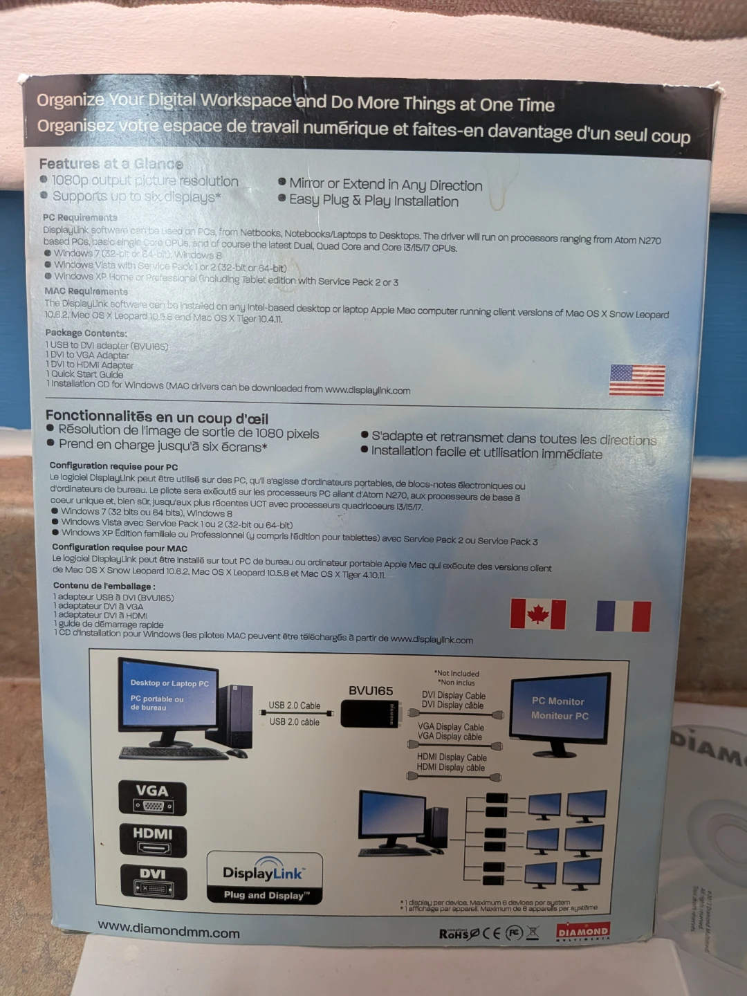 Diamond HD USB VGA/DVI/HDMI Adapter BVU165 - photo 4