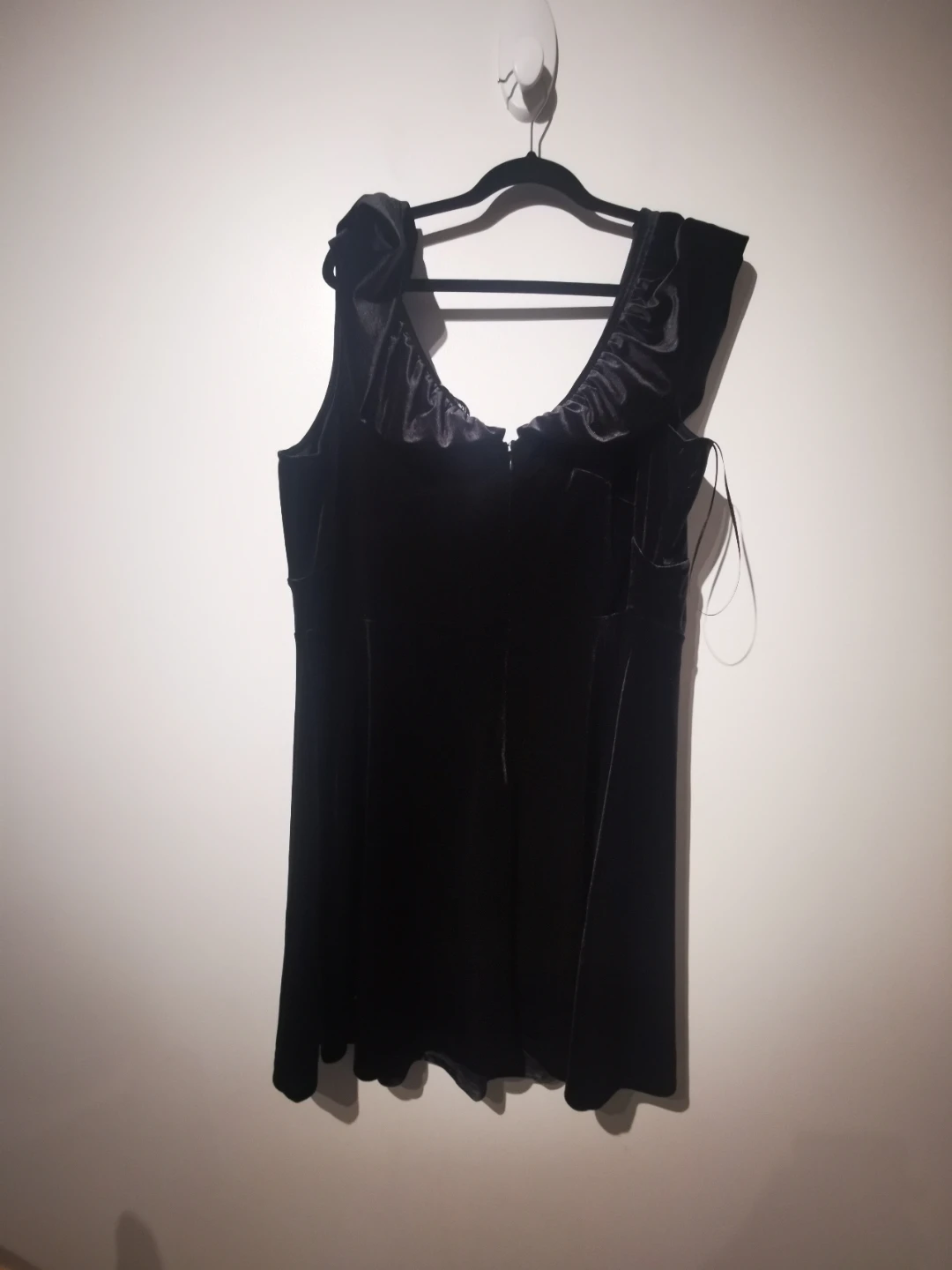 New 3X Torrid Black Velvet Ruffle Dress - photo 5