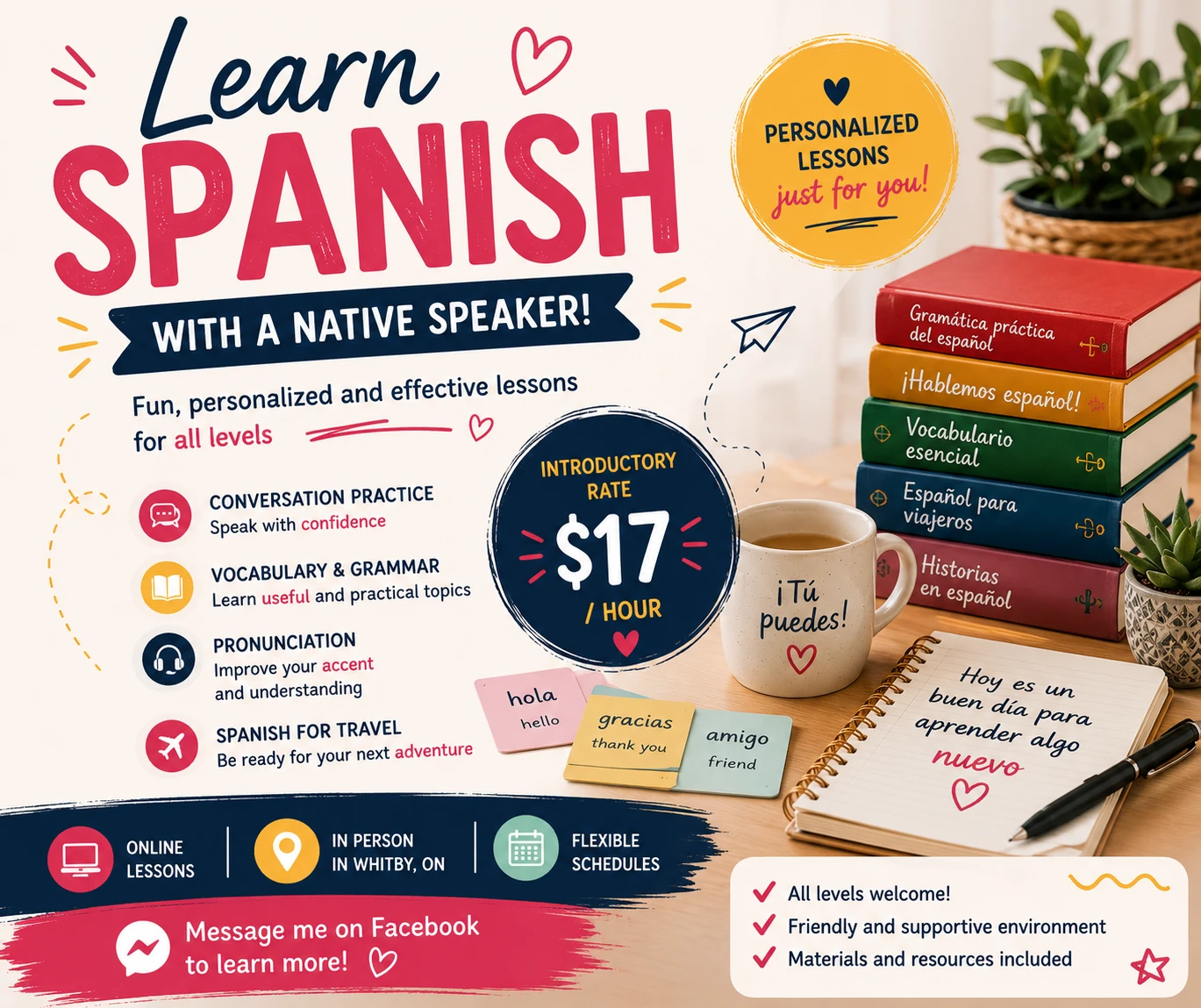 Learn Spanish Lessons with a Native Speaker