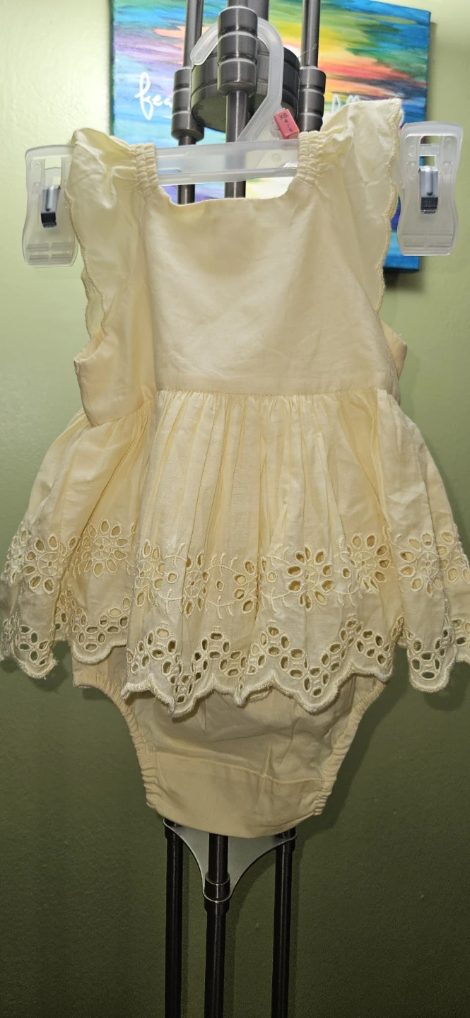 Baby Girl Yellow Dress & Bloomer Set - Gap - photo 2