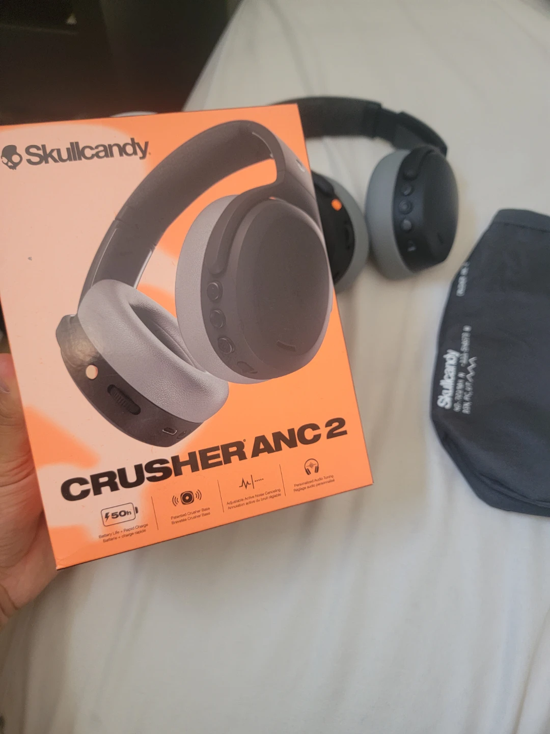 Skullcandy Crusher ANC 2 Headphones - Black/Asphalt - photo 4