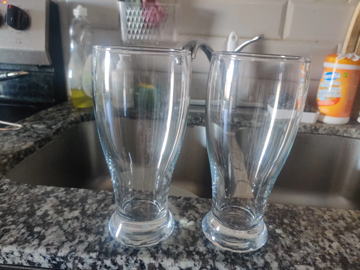 Clear Pilsner Glasses (Set of 2)
