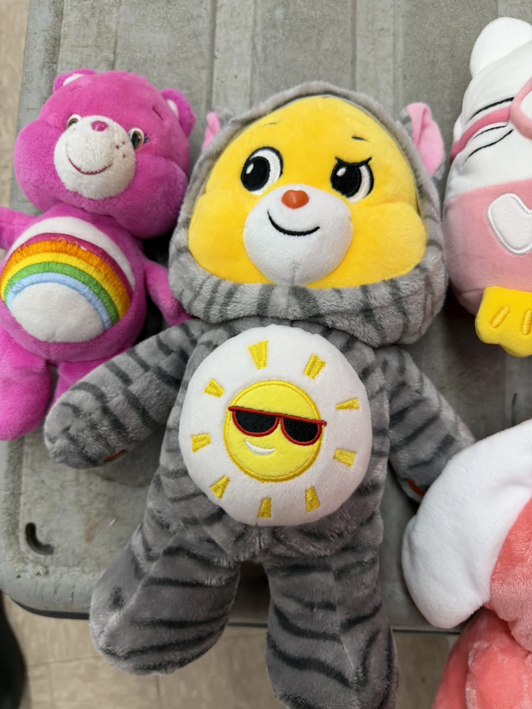 4 Plush Toys - Care Bears & More