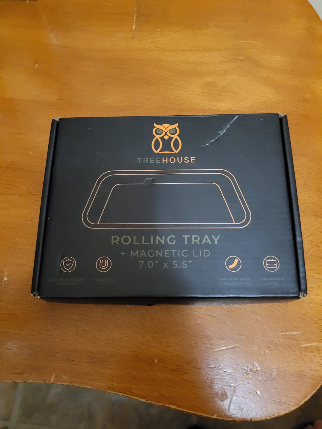 Treehouse Rolling Tray with Magnetic Lid and ashtray