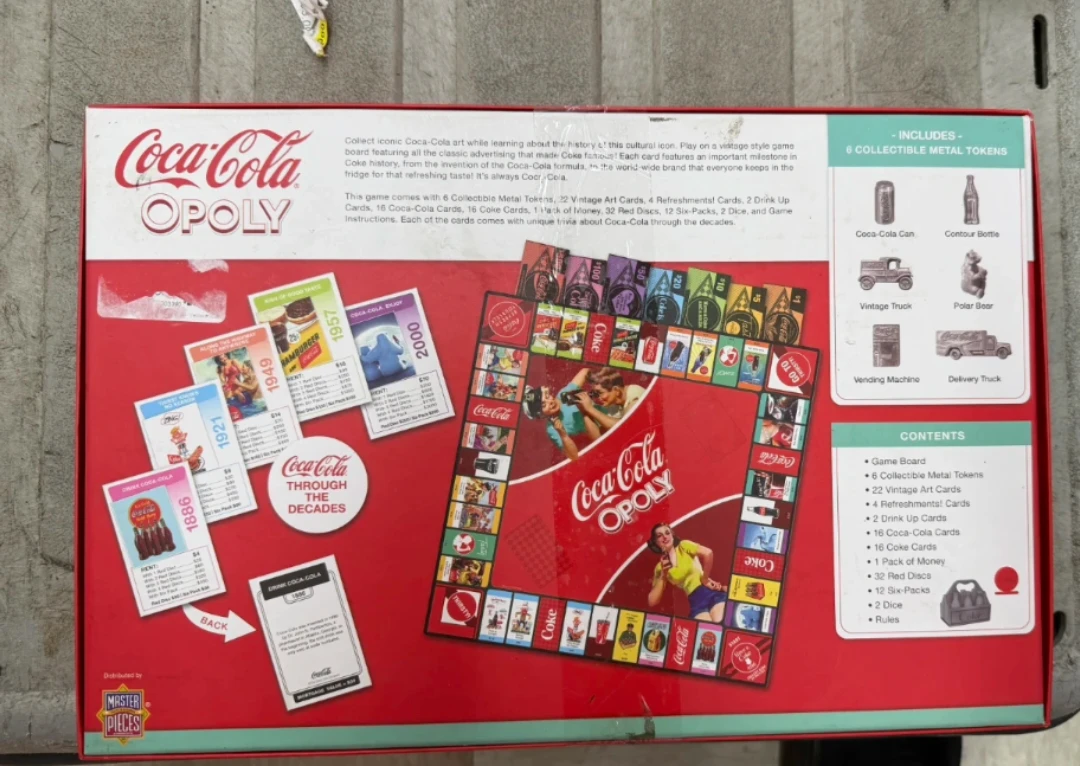 Coca-Cola Collector's Edition Monopoly Game - photo 2