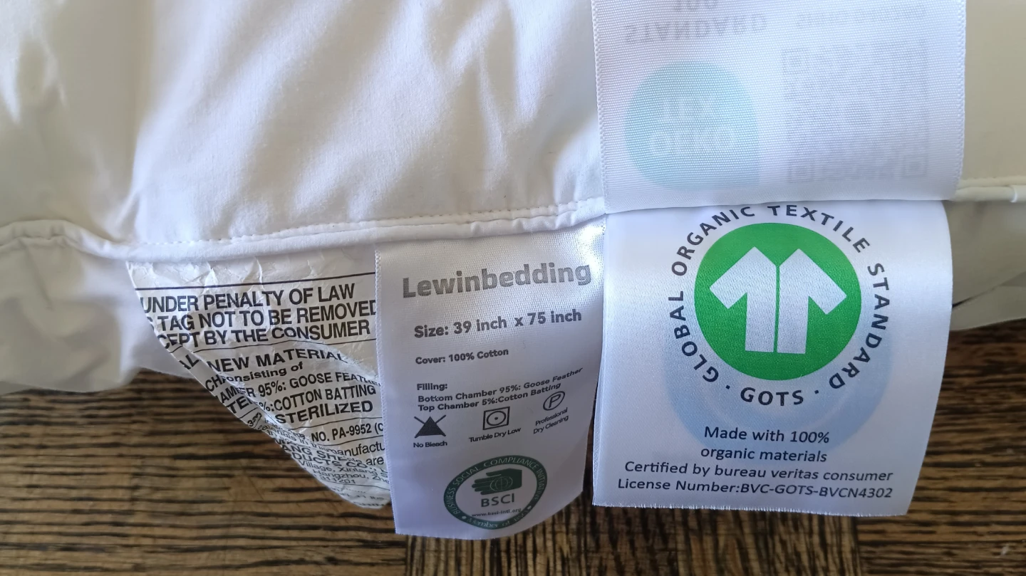 Featherbed mattress topper -- Twin size - photo 4