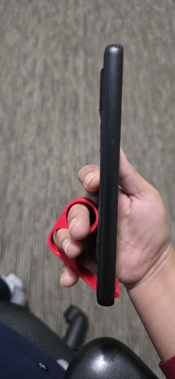 Red Phone Grip Ring Holder