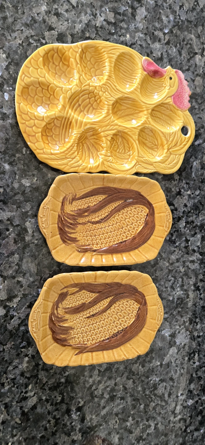 Corn Cob Shaped Butter Dish or Serving Tray - photo 2