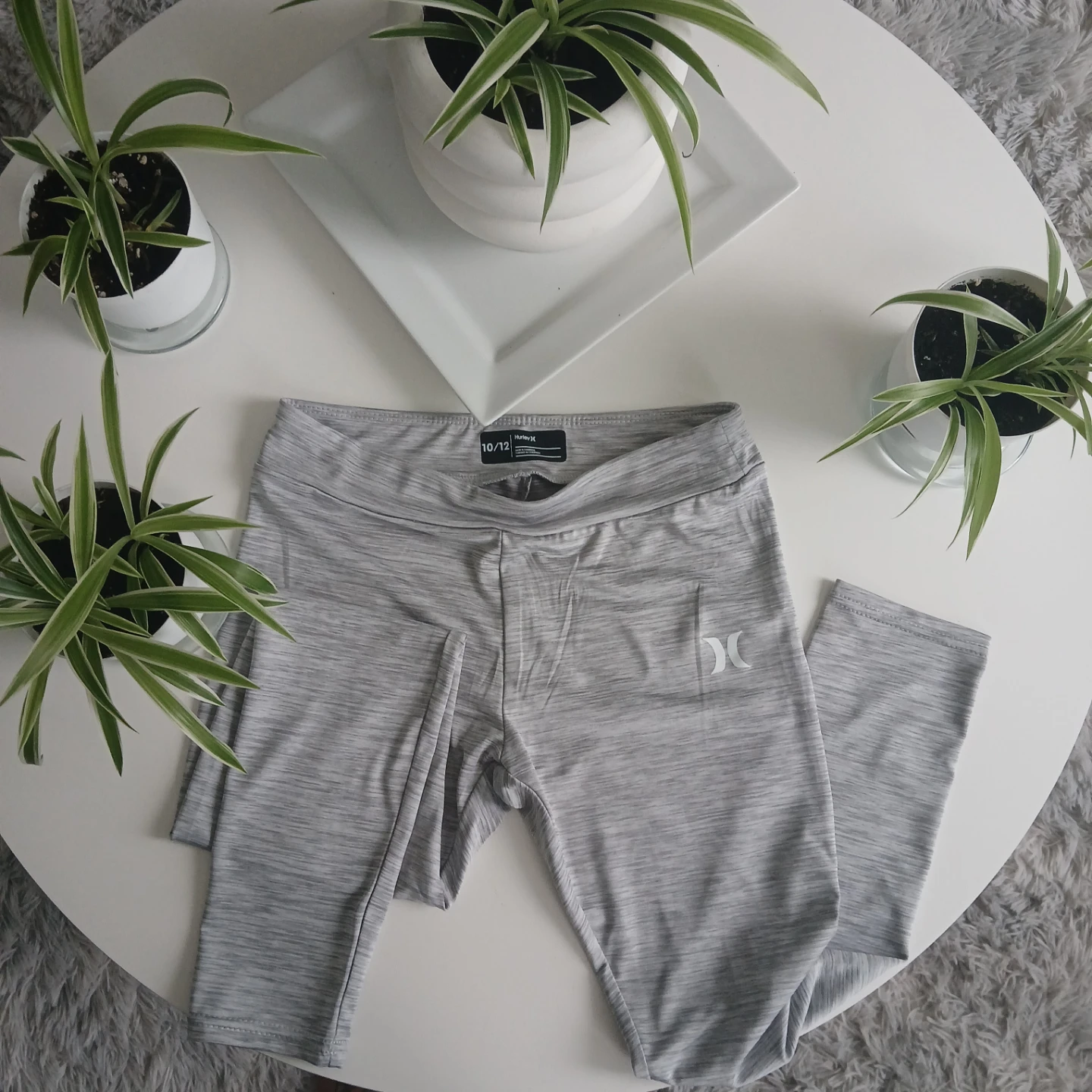Hurley Grey Heathered Athletic Leggings