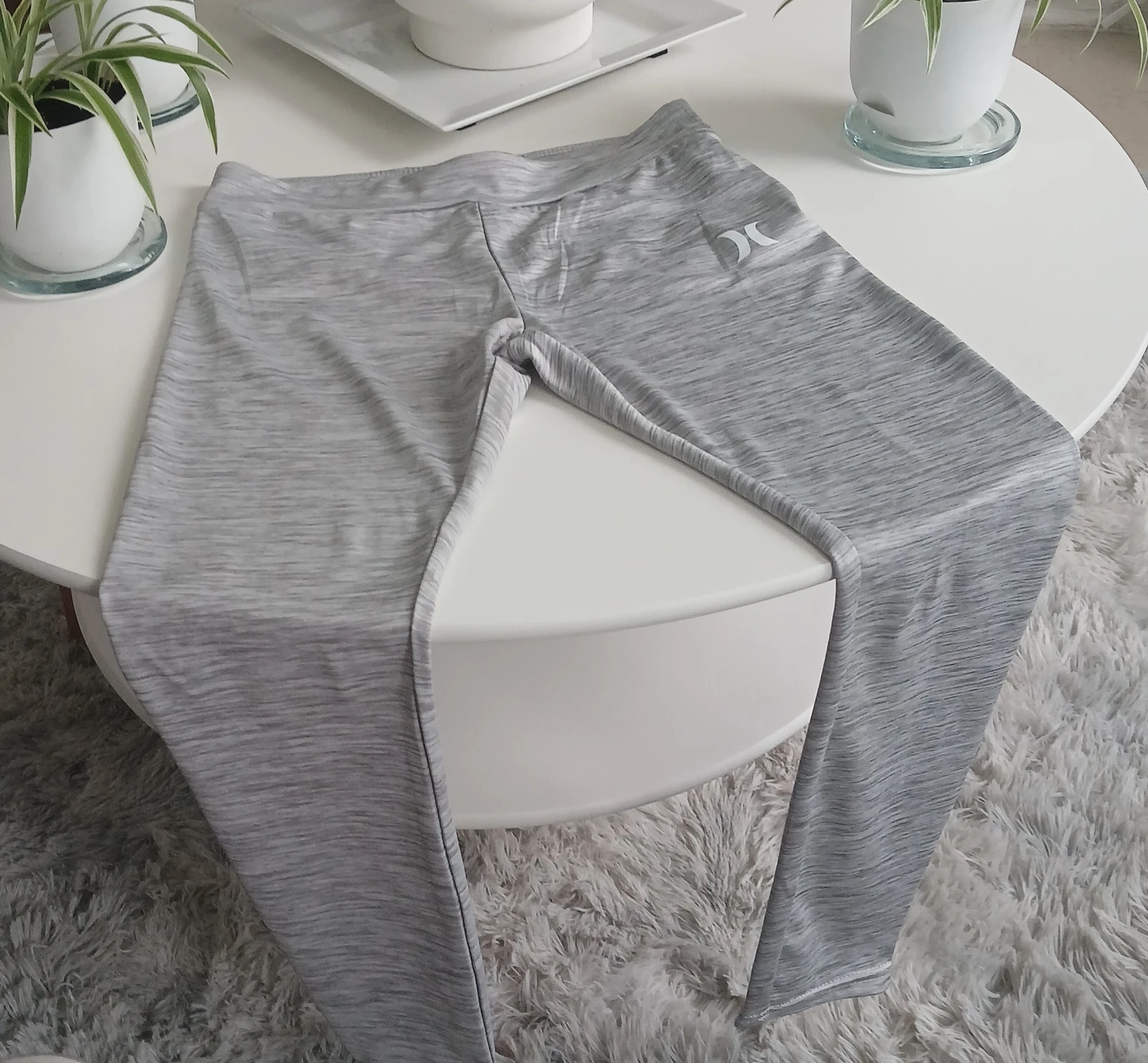 Hurley Grey Heathered Athletic Leggings - photo 2