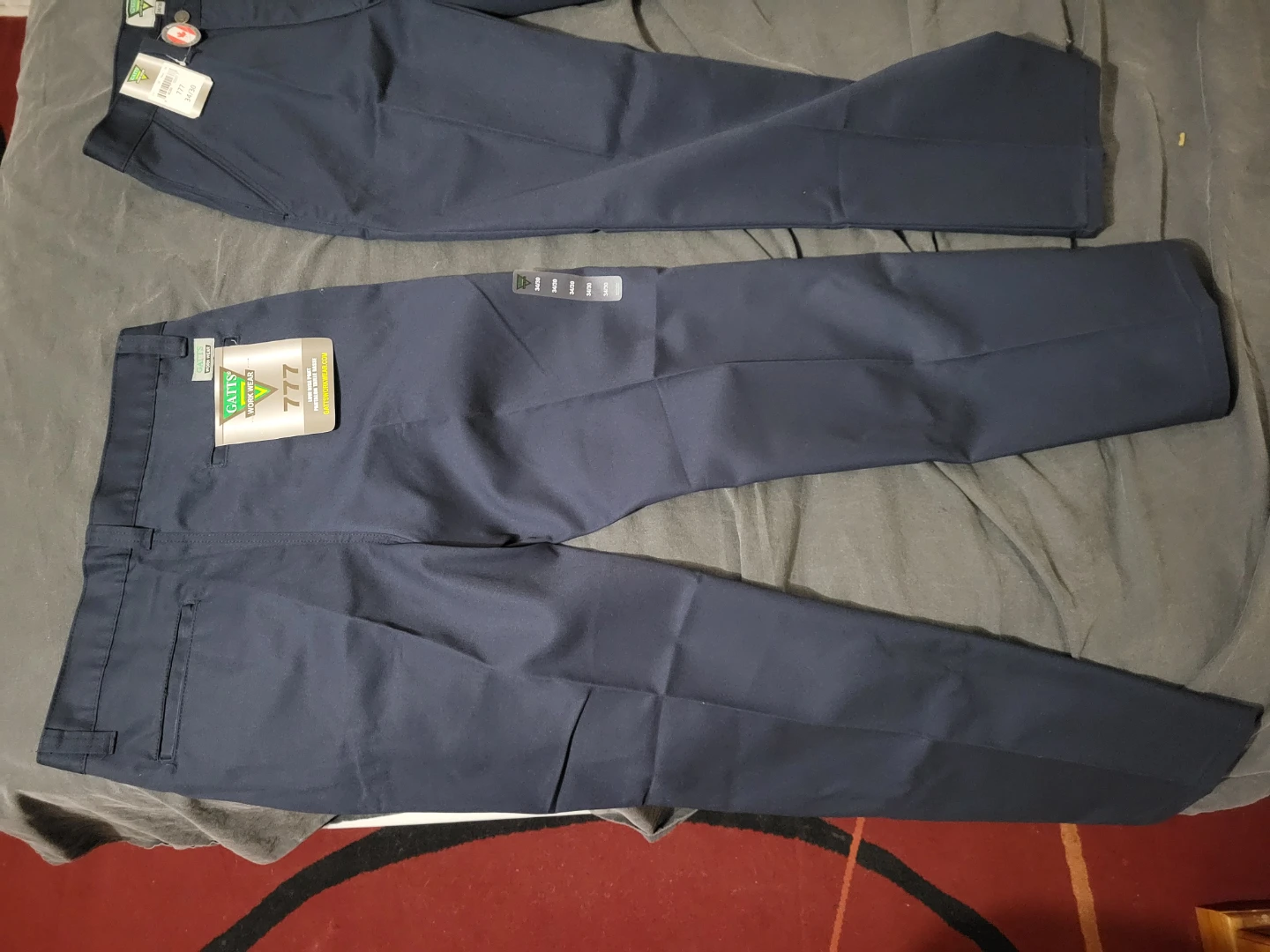 Nautica Men's Classic Fit Khaki Pants Size 34x30 Navy Blue - photo 4