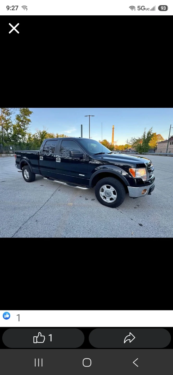 Black Ford F-150 4x4 Truck