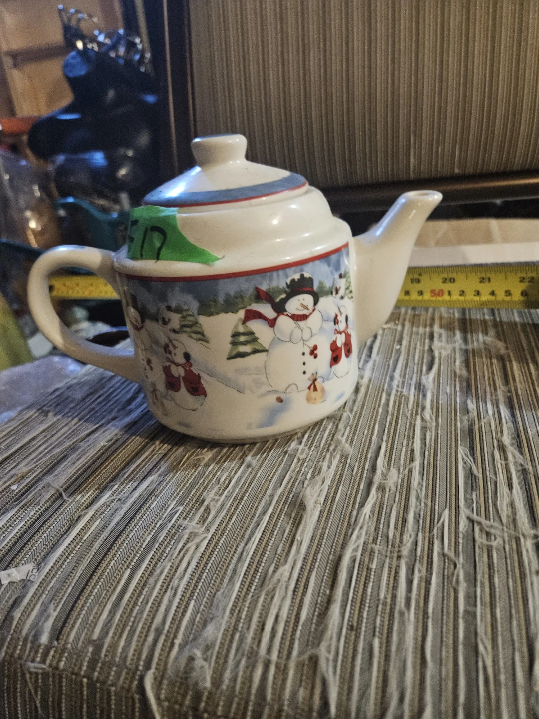 Snowman Ceramic Teapot - photo 2
