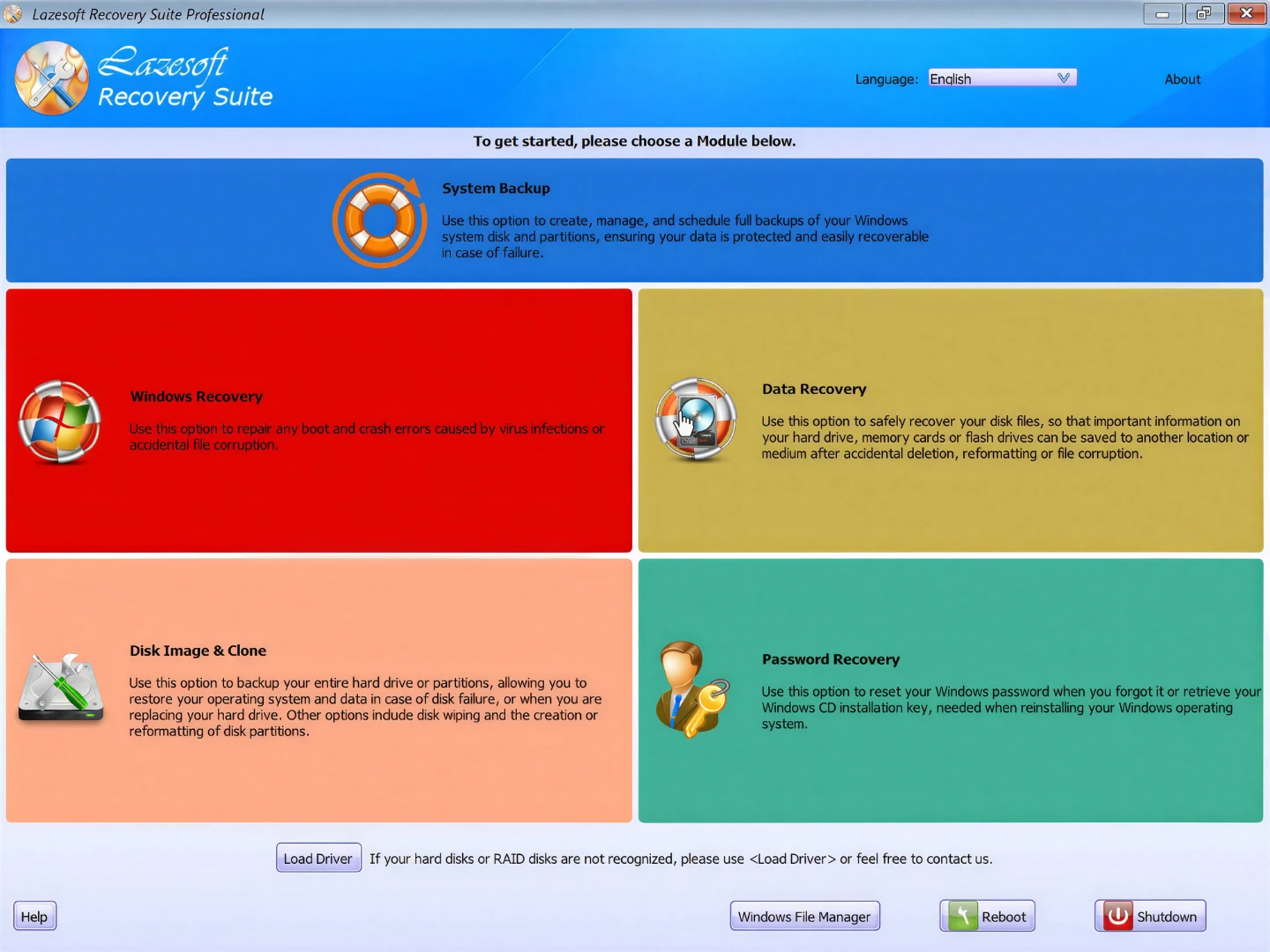 Lazesoft Recovery Suite Professional Edition Bootable DVD - photo 3