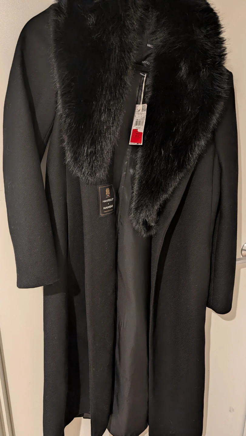 Mango Wool Coat with removable Fur Collar - photo 2