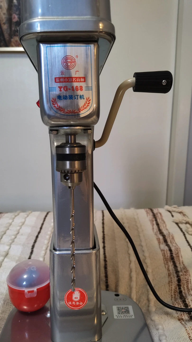 Drill press for bookbinding - photo 2