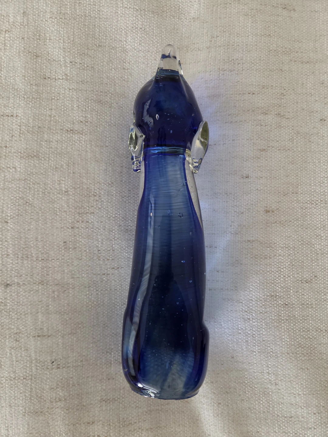 Blue Glass Cat Figurine - photo 2