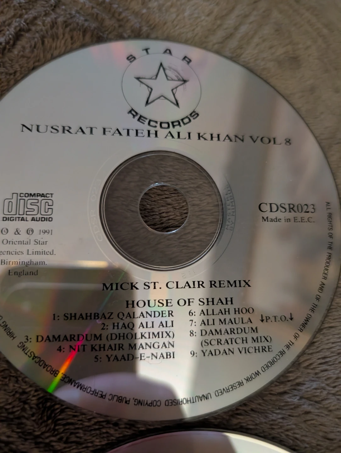 4 CDs: Nusrat Fateh Ali Khan, Atma, DMP, Mick St. Clair - photo 3
