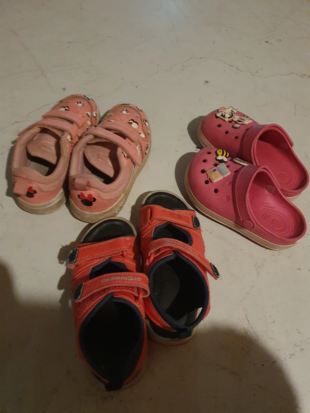 Adidas Pink Minnie Mouse Shoes & Crocs Sandals Bundle - photo 4