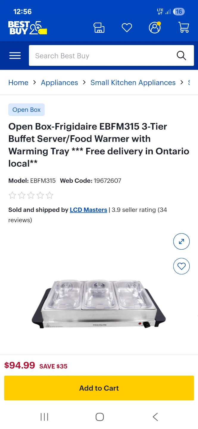 Frigidaire 3-Tier Buffet Server/Food Warmer with Warming Tray - photo 2