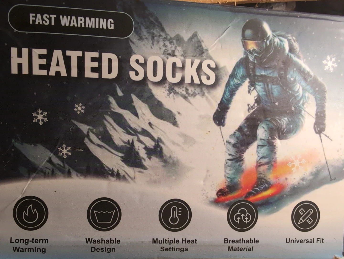 Fast Warming Heated Socks with Power Bank - photo 2
