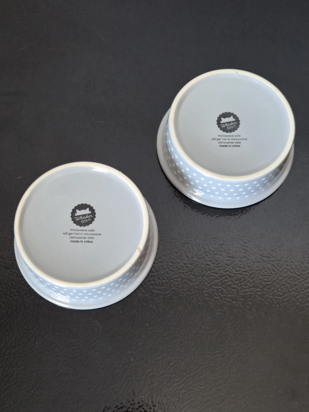 Read Bio | Pair Of Small Whisker City Cat Bowls - photo 3