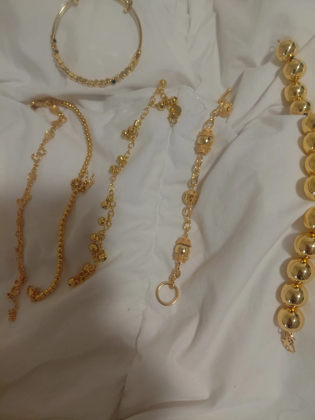 Gold-toned Bracelets Set 18kt