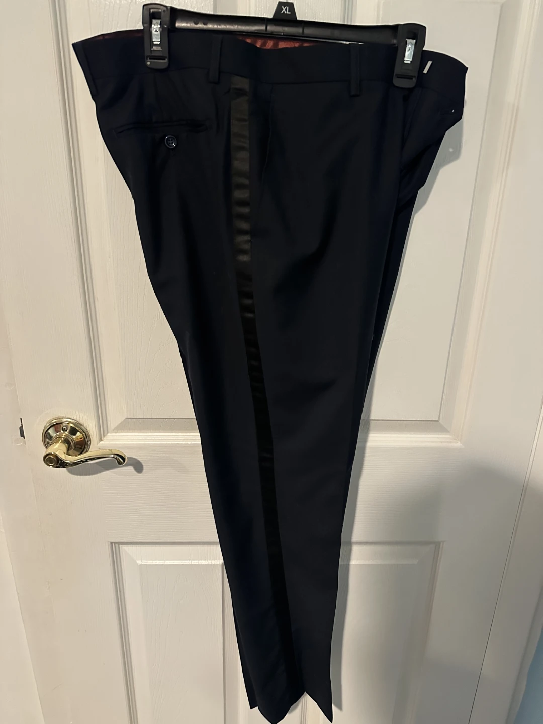 Navy Tuxedo Jacket and Pants 34 Set Never Worn - photo 3