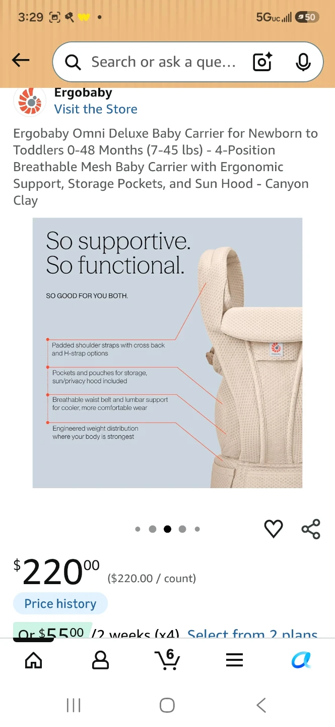 Ergobaby Omni Deluxe Baby Carrier - Canyon Clay - photo 3