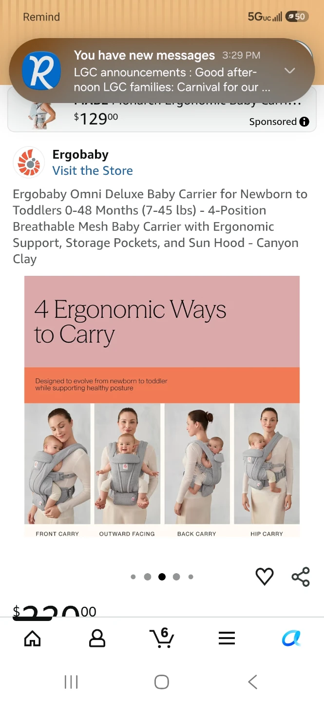 Ergobaby Omni Deluxe Baby Carrier - Canyon Clay - photo 4