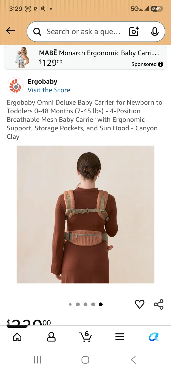 Ergobaby Omni Deluxe Baby Carrier - Canyon Clay - photo 5