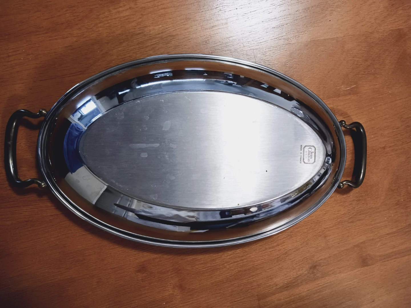 ⚽  Elegant Jean Couzon Oval Serving Platter - photo 2