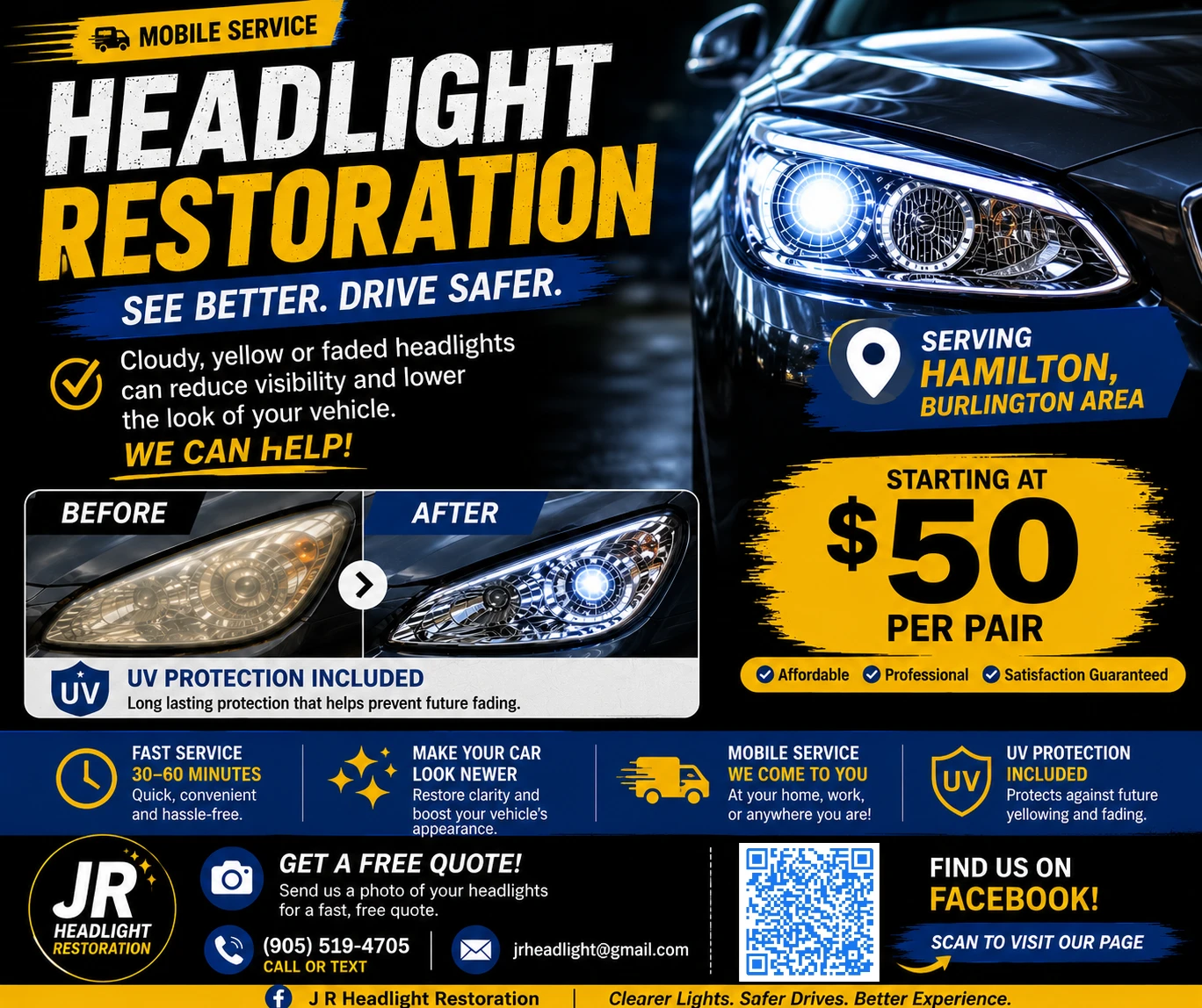 Mobile Headlight Restoration Service - photo 3