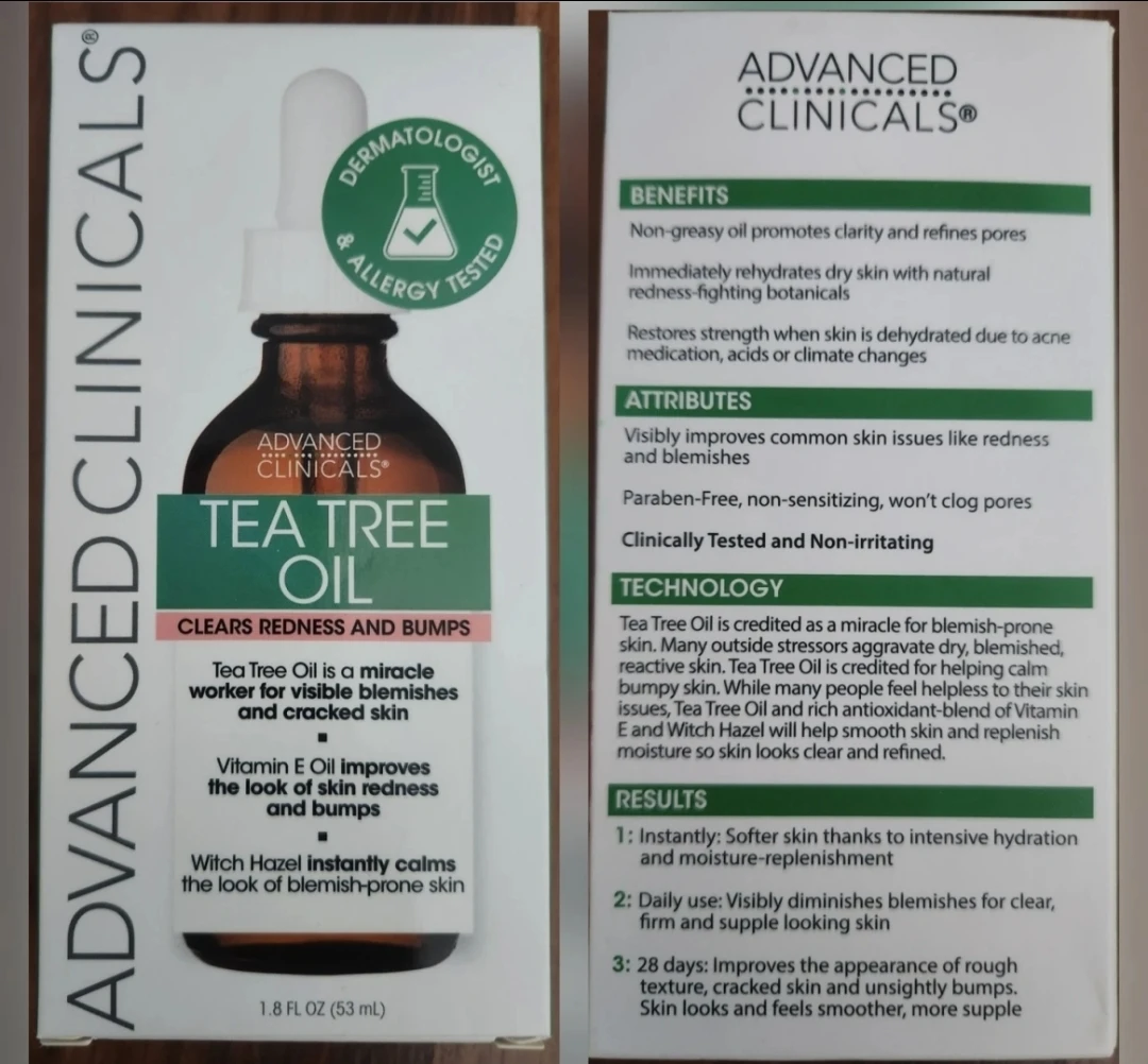 ⚽ Advanced Clinicals Tea Tree Oil 1.8 FL OZ