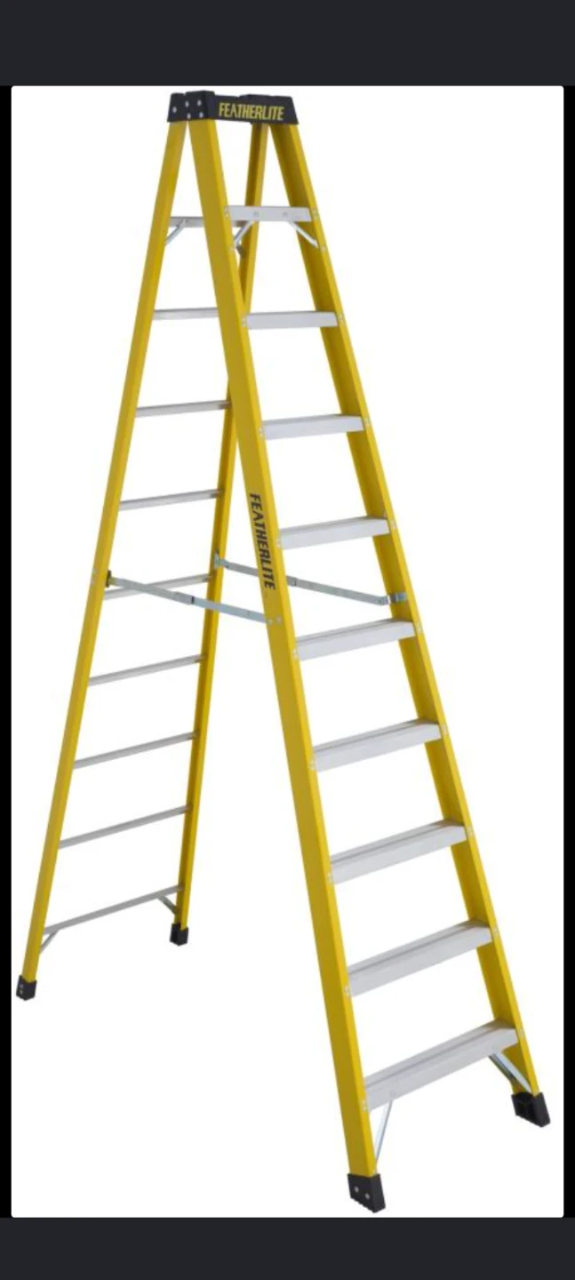 Featherlite Yellow A-Frame Ladder