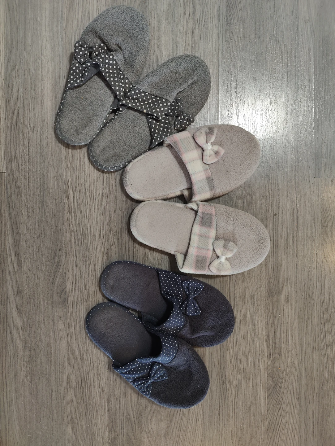 Set of 3 Pairs Cozy Slippers