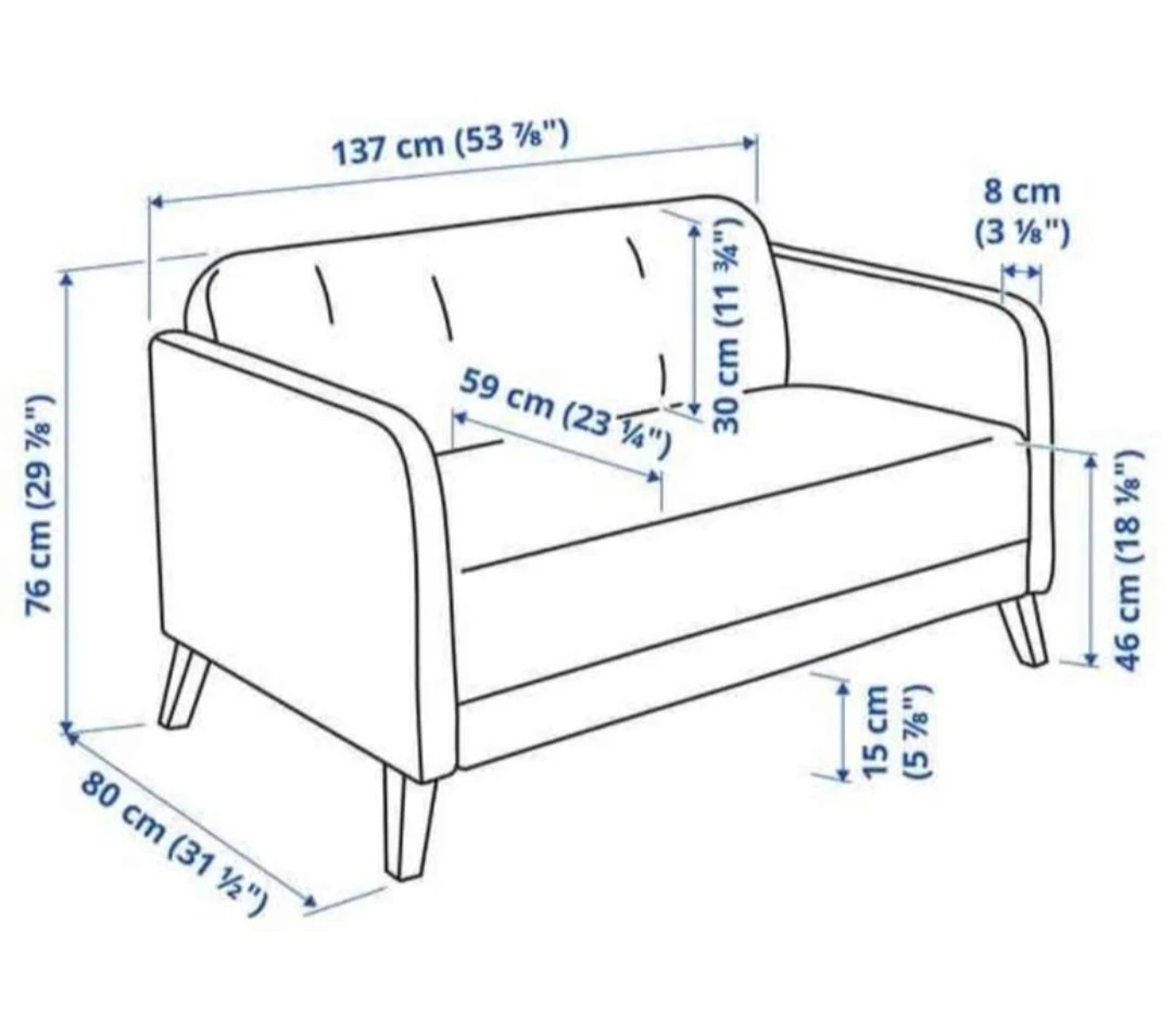 🛋️ IKEA Sofa & Loveseat Set – Clean, Modern & Comfortable - photo 4